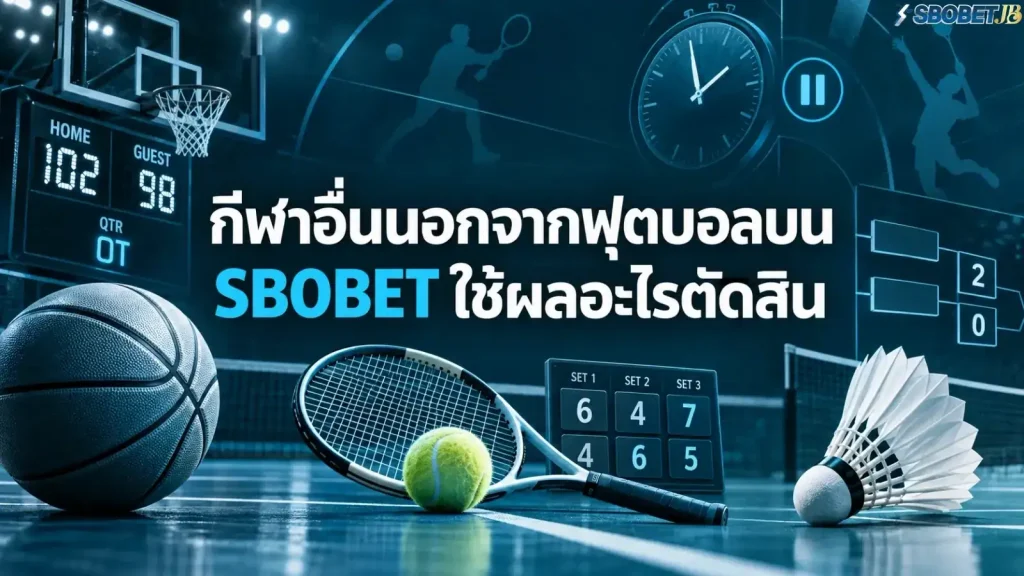 กีฬาอื่นนอกจากฟุตบอลบน SBOBET ใช้ผลอะไรตัดสิน - ภาพหน้าปกบทความ