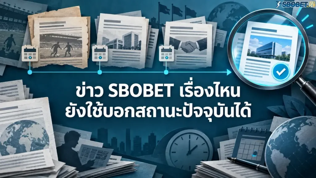 ข่าว SBOBET เรื่องไหนยังใช้บอกสถานะปัจจุบันได้ - ภาพหน้าปกบทความ