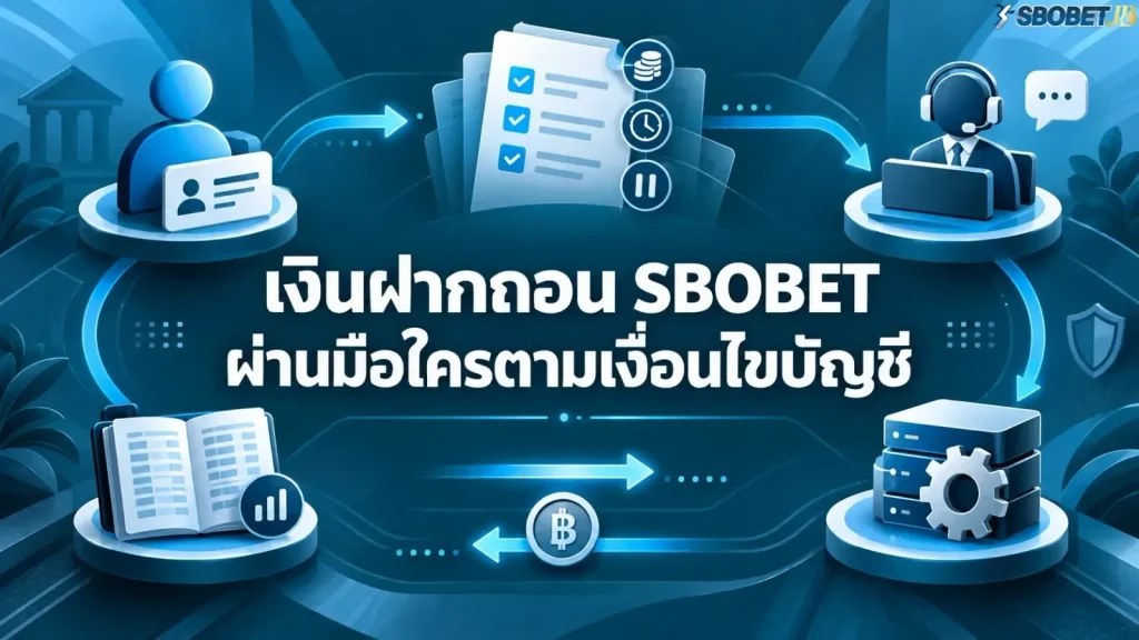 เงินฝากถอน SBOBET ผ่านมือใครตามเงื่อนไขบัญชี - ภาพหน้าปกบทความ