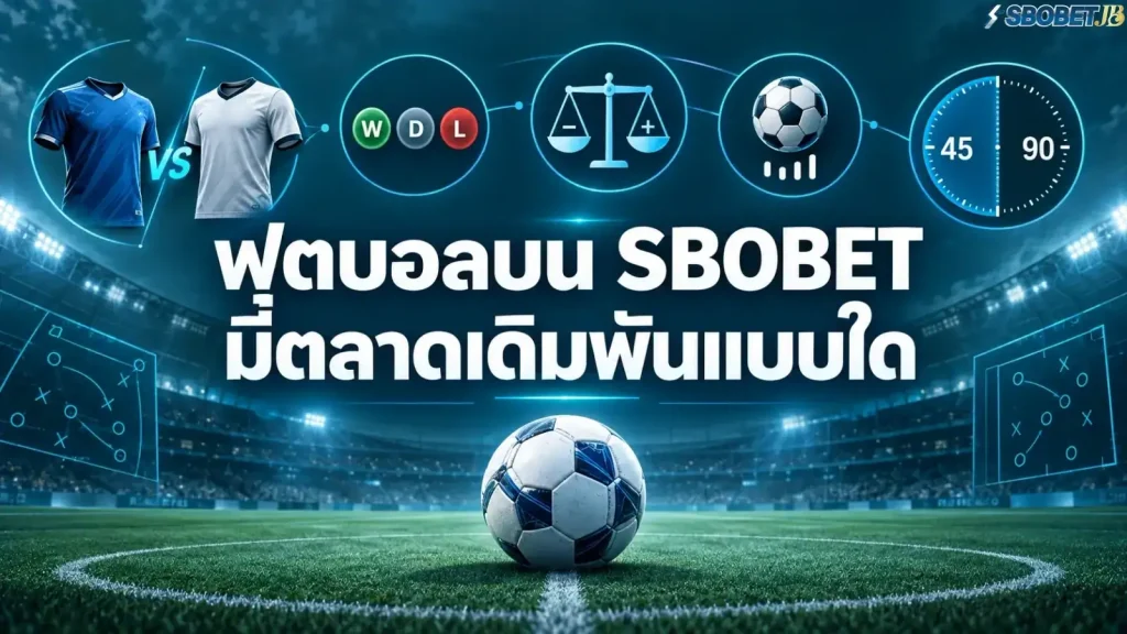ฟุตบอลบน SBOBET มีตลาดเดิมพันแบบใด - ภาพหน้าปกบทความ