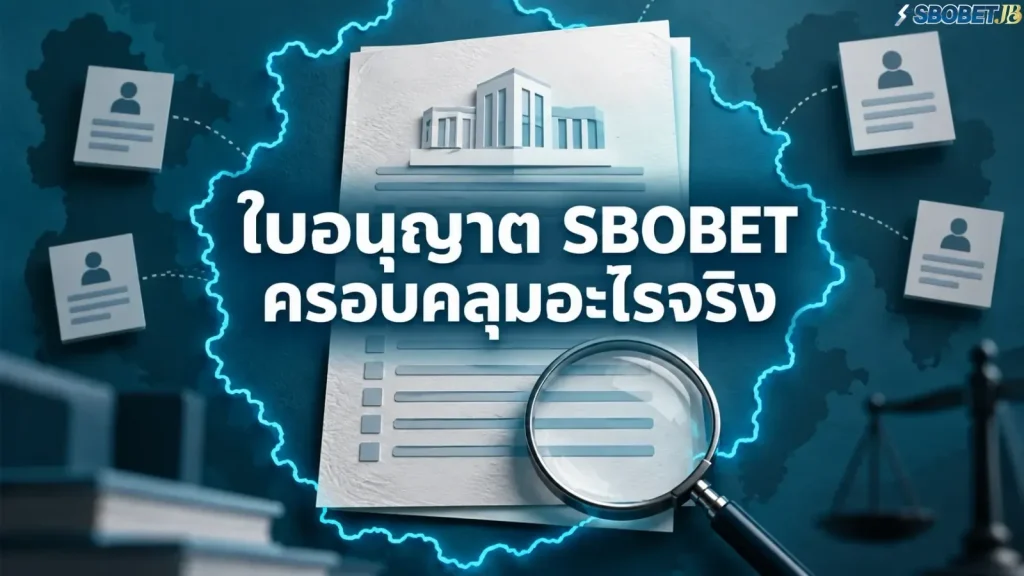 ใบอนุญาต SBOBET ครอบคลุมอะไรจริง - ภาพหน้าปกบทความ